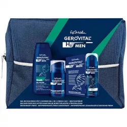 GEROVITAL H3 MEN BORSETA(GEL DE DUS+BALSAM DUPA RAS  +DEO ANTIPERSPIRANT)