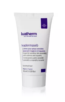 IVATHERM IVADERMASEB CREMA PIELE SENSIBILA ROSEATA SI SCUAME 40ML