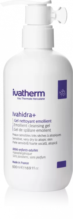 IVATHERM IVAHIDRA+ GEL DE CURATARE PIELE SENSIBILA CU TENTINTA ATOPICA 250ML