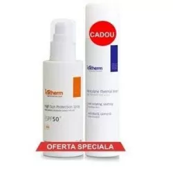 IVATHERM SUNLIGHT PROMO LAPTE FATA SI CORP SPF 50 COPII + APA TERMALA 200ML