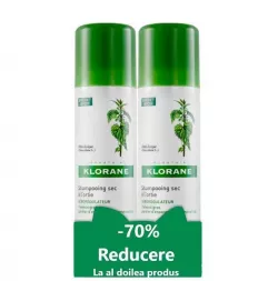 KLORANE PROMO SAMPON USCAT EXTRACT DE URZICA 150 ML + 70% RED LA AL DOILEA PRODUS