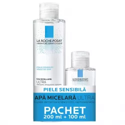 LA ROCHE POSAY PROMO APA MICELARA ULTRA-PIELE SENSIBILA 200ML+100ML CADOU