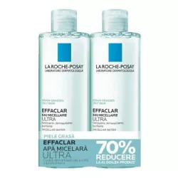 LA ROCHE POSAY PROMO EFFACLAR APA MICELARA 400+400ML( 70% REDUCERE LA AL DOILEA PRODUS)