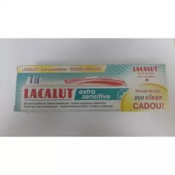 LACALUT EXTRA SENSITIVE PASTA DINTI 75 ML+ PERIUTA DUO CLEAN