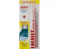 LACALUT WHITE&REPAIR PASTA 75ML + APA DE GURA 100ML CADOU