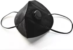 MASCA DE PROTECTIE KN95 CU VALVA CULOAREA NEAGRA