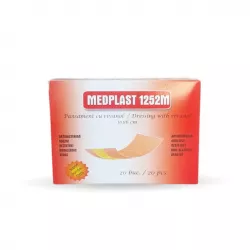 MEDPLAST PLASTURI CU RIVANOL 10X6CM 20BUC