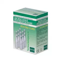 MICROCLISMA COPII PENTRU EVACUARE 3G X 6 BUC