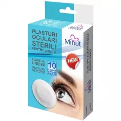 MINUT PLASTURI OCULARI STERILI PENTRU ADULTI 10 BUCATI