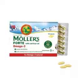 MOLLER'S FORTE OMEGA 3+COD LIVER OIL 30 CAPS
