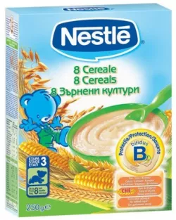 NESTLE 8 CEREALE CU BIFIDUS 250GR