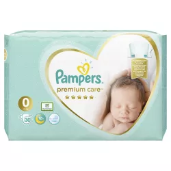 PAMPERS NR 0 PREMIUM CARE 30 BUC