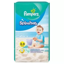 PAMPERS NR 3-4 SPLASH 12BUC