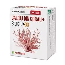 PARAPHARM CALCIU CORAL+SI+D3 30CAPS