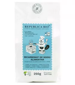 REPUBLICA BIO BICARBONAT DE SODIU ALIMENTAR FARA ALUMINIU, FARA GLUTEN, 250G