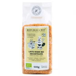 REPUBLICA BIO LINTE ROSIE BIO DECORTICATA, FARA GLUTEN, ECOLOGIC, 500G