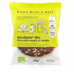 REPUBLICA BIO SANATELE BIO CIOCOLATA NEAGRA SI LAMAIE - ECOLOGIC, FARA GLUTEN, 28G
