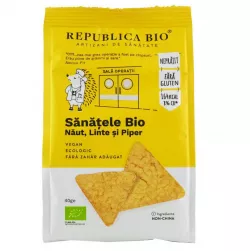 REPUBLICA BIO SANATELE BIO NAUT, LINTE SI PIPER, ECOLOGIC, FARA GLUTEN, 40G