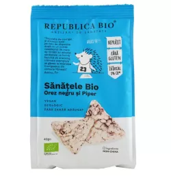 REPUBLICA BIO SANATELE BIO OREZ NEGRU SI PIPER, ECOLOGIC, FARA GLUTEN, 40G