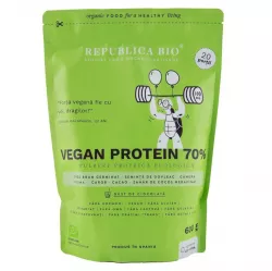 REPUBLICA BIO VEGAN PROTEIN 70% PULBERE FUNCTIONALA ECOLOGICA 600G