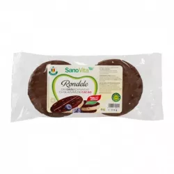 SANOVITA RONDELE DIN GRAU CU GLAZURA DE CACAO 75G