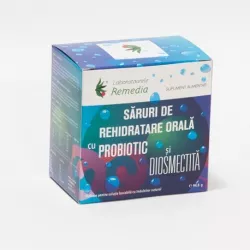 SARURI DE REHIDRATARE CU PROBIOTIC SI DIOSMECTITA X 24PLICURI