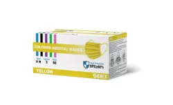 SERIX MASCA MEDICALA 3PLIURI TIP II R CULOARE GALBENA 50BUC