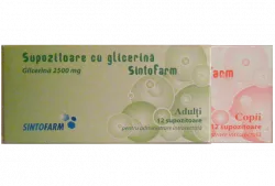 SINTOFARM SUPOZITOARE GLICERINA ADULTI 12BUC