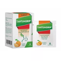 TANTUMGRIP CU GUST DE PORTOCALA 600 mg/10 mg x 10 PULB. PT. SOL. ORALA 600mg/10mg ANGELINI PHARMA ÖST