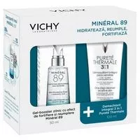 VICHY PROMO MINERAL 89 GEL BOOSTER 50ML +DEMACHIANT 3IN1 100ML
