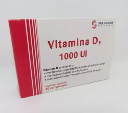 VITAMINA D3 1000UI 30CP SOLACIUM