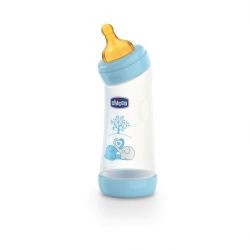 Biberon Chicco WellBeing PP in unghi, boy, 250ml, t.c., flux normal, 0+luni, 0%BPA