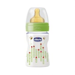 Biberon Chicco WellBeing PP, unisex, 150ml, t.c., flux normal, 0+luni, 0%BPA