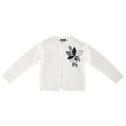 Cardigan copii Chicco, alb, 128