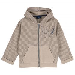 Cardigan copii Chicco, cu gluga, bej, 116