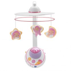 Jucarie Chicco Carusel Stelute Magice, Roz, 0luni+