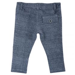 Pantalon lung copii Chicco, bleumarin cu model, 92
