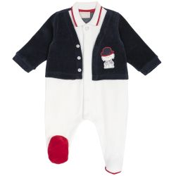 SALOPETA VELUR BEBE, DESCHIDERE FATA, 62