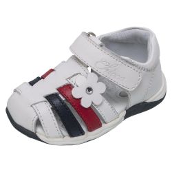 Sandale Chicco, 100% piele naturala, alb, 23