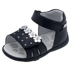 Sandale copii Chicco, piele naturala, bleumarin, 19