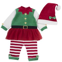 Set costum elfita copii Chicco, rosu, 56