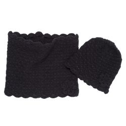 Set caciula + fular copii Chicco, albastru inchis, 5
