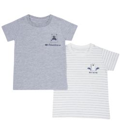 Set doua tricouri copii Chicco, alb, 92