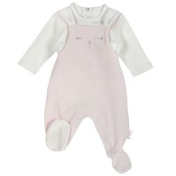 Set salopeta+body copii Chicco, roz, 56