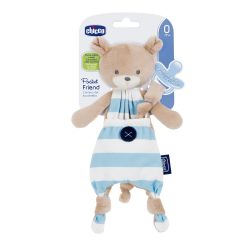 Suport suzeta Chicco 3 in 1, Pocket Friend, albastru