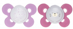 Suzeta Chicco silicon Physio Comfort, 16-36luni, fete