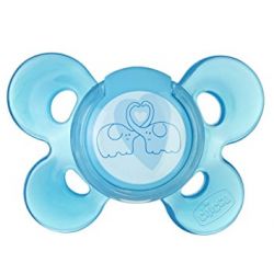 Suzeta Chicco silicon Physio Comfort, forma ortodontica, 6-12 luni, bleu