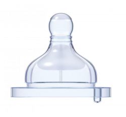 Tetina Chicco silicon PHYSIOLOGIC, 2buc, stea, sistem avansat anticolici, 6luni+