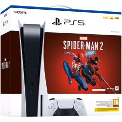 SONY Playstation 5 Disc + Joc Marvel Spider-Man 2, Consola de jocuri PS5, 825GB