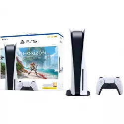 SONY Playstation 5 Disc + Joc PS5 Horizon Forbidden West, Consola de jocuri PS5